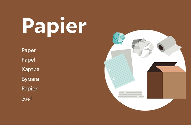 Illustration Abfall Papier (foto)